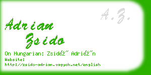 adrian zsido business card